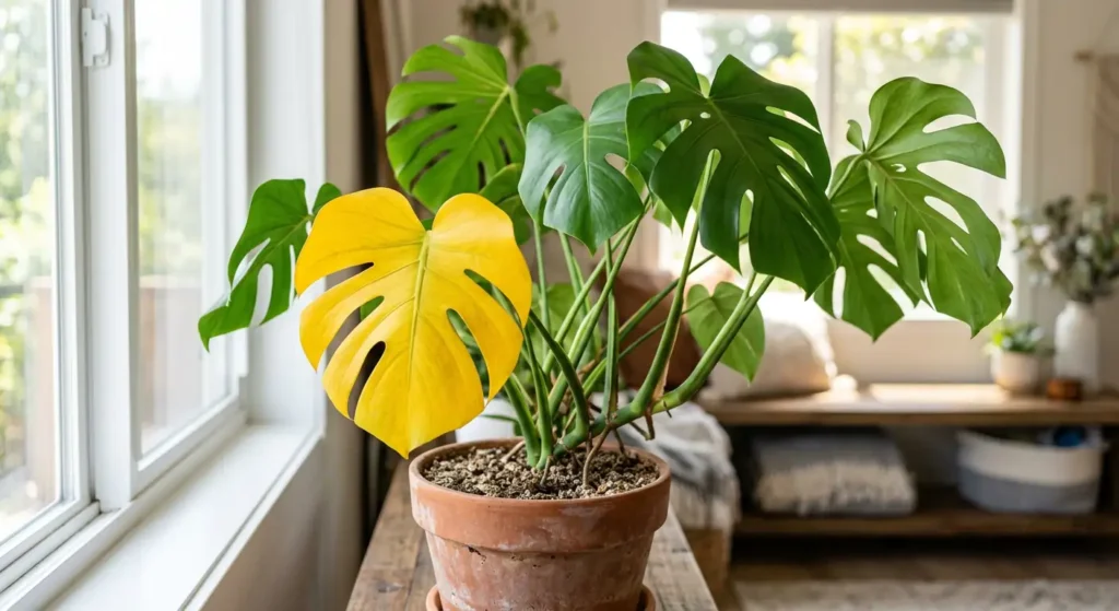Monstera Yellow Leaf but Not Overwatered