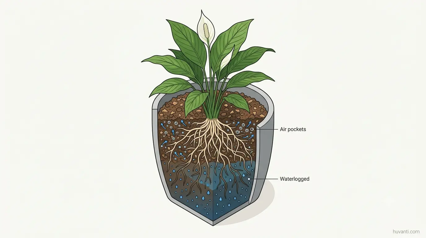 Peace Lily Drooping but Soil Is Wet? 9 Common Causes and Easy Fixes
